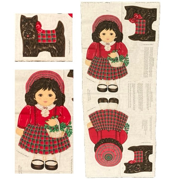 Vintage Holiday Sewing Fabric Panel “Heather and Scotty”
Panel is 18 x 44 inches - Picture 1 of 6